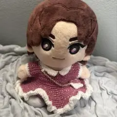 ちびぬい用 襟付きワンピース（ピンク・ラメ）