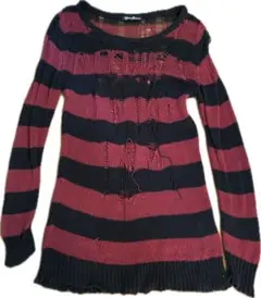 HYSTERIC GLAMOUR グランジ ボーダーニット archiveのサムネイル