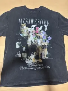 MZSAWESOME Tシャツ ブラック Lサイズ