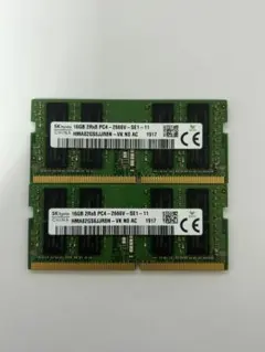 SK hynix メモリ32GB（16GB×2）PC4-3200AA 動作確認済 - メルカリ