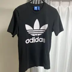 【極美品】adidas アディカラー トレフォイル 半袖Tシャツ S ブラック