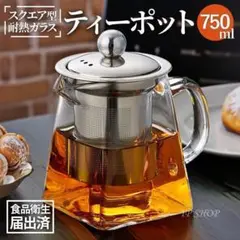 紅茶 ティーポット 2-3人用 耐熱ガラス おしゃれ 750ml 399 N95