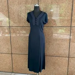 自由区チュールレイヤード 半袖ワンピース グレーサイズ40 ( L) 新品未 