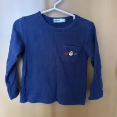 ネイビー長袖Tシャツ ポケット付き OKAY