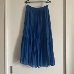 earthロングスカートフリーサイズ　ブルー