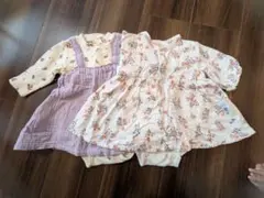 花柄ロンパース 70