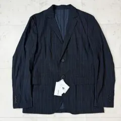 全新 竹尾菊地 泡織 訂製夾克 格紋 藏青 M