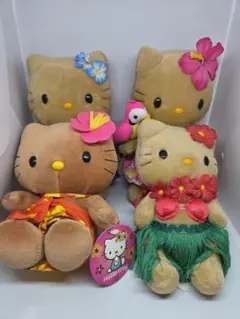 ハローキティぬいぐるみ ハワイで購入4体セット