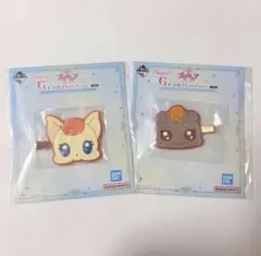 プリキュア　一番くじ　G賞 ココ ナッツ ヘアクリップ　2点セット