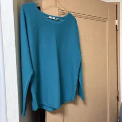 ユニクロ　カシミヤセーター　L寸　グリーン