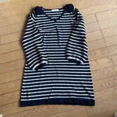 BEAMS HEART ニットリボンワンピース