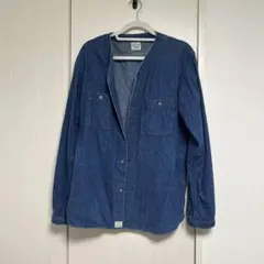 orslow デニムノーカラーシャツ　サイズ4のサムネイル