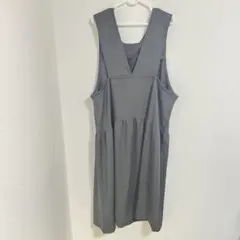ビッグエムワン サロペット ワンピース グレー ゆったり 大きいサイズ
