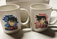 ジョージア　BRUNO コナン 蓋付きマグ　新一、蘭、怪盗キッド、安室　4個 ジョージア 名探偵コナンBURNO蓋付きステンレスマグtallペアセット