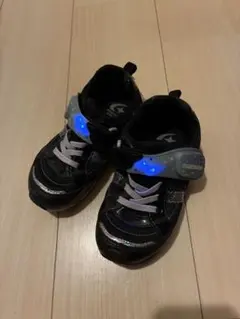 ☻お値下げ☻ムーンスター マジックテープ 黒 18.5cm 光る スニーカー♡