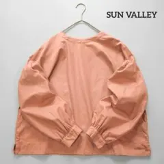 SUN VALLEY サンバレー 製品染 ボリュームスリーブブラウス Mのサムネイル