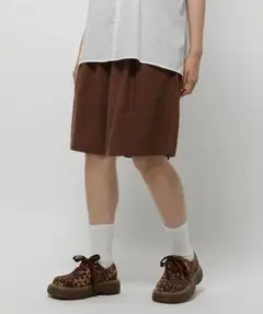 ショートパンツ ブラウン