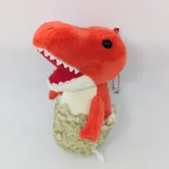 ティラノサウルス　 ぬいぐるみ キーホルダー　ダイナソーエッグ　キーチェーン付き