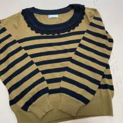 hyphen world gallery ストライプニット