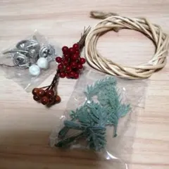 リースと装飾品セット