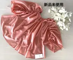 レイカズン サーモンピンク ブラウス オフショルダー ドローストリングのサムネイル