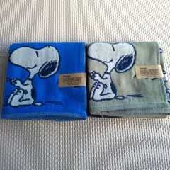 新品 未使用 スヌーピー ガーゼハンカチ2枚セット