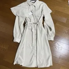 OLIVE des OLIVE コーデュロイワンピース ベージュ