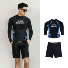 ラッシュガード 上下 2点セット サイズ メンズ 水着