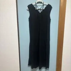 ディスコート　リネンワンピース　ブラック