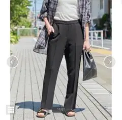 Spick and Span　イージーバックスリットパンツ