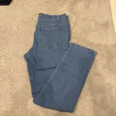 ダメージ加工 スキニーデニム M ライトブルー