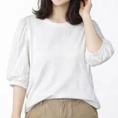 colopuca ホワイト パフスリーブ トップス