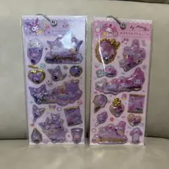 チ*ミ様 マイメロディ・クロミ キラキラカプセルシール2シート