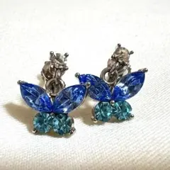 バタフライ　イヤリング　ジルコニア