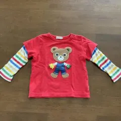 niki HOUSE クマ刺繍 長袖カットソー 90