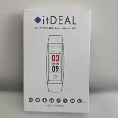 箱付き　itDEAL W8 スマートウォッチ　ネイビー　ブラック　多機能