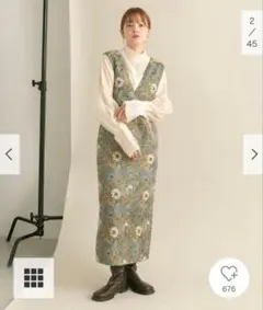 大幅値下げ　KBF ジャガードワンピース