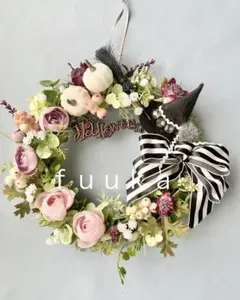 fuukaハロウィン・アーティフィシャルフラワーリース