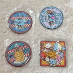 BTS BT21 一番くじ　ラバーコースター　4枚セット