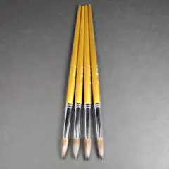 수채화 페인팅 브러쉬 원형 사이즈 15, 4, 말 털, 천연 목재 샤프트