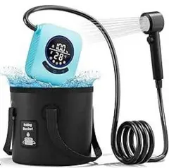 Mytrix ポータブル電動シャワー 8000mAh充電式 防災 アウトドア