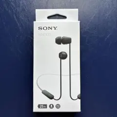 SONY WI-C100 ブラック ワイヤレスイヤホン