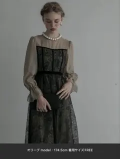 BONLECILL noir レースドレス　オケージョンワンピース