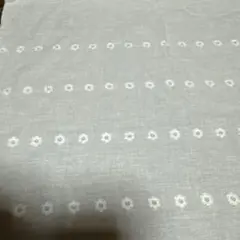 ホワイト レース生地 刺繍 ハンドメイド素材