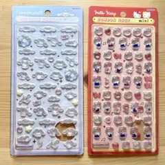 【正規品】ボンボンドロップシール サンリオミニ キティ赤 & シナモンロール