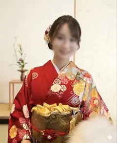 【期間限定！早割価格】 華やかな赤の振袖【5点セット】