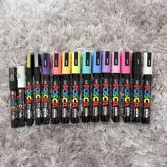 POSCA ポスカ PC-3M 15本セット uni カラーマーカー まとめ売りのサムネイル