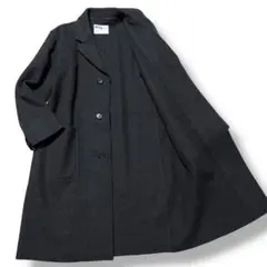 【定価9.4万円】美品 MHL. ヘビーウールメルトンコート ブラック メンズM 定価9.4万円】美品 MHL. ヘビーウールメルトンコート ブラック メンズM