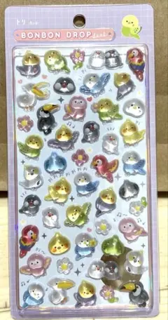 新品　ボンボンドロップシール トリ　BIrd
