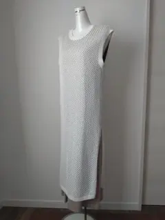 PLST メッシュニットベストセットアップ／ロングワンピース